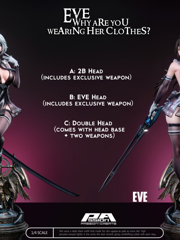 PA Create Studio Stellar Blade Eve why are you wearing 2B clothes Hot Sexy 1/4 Statue